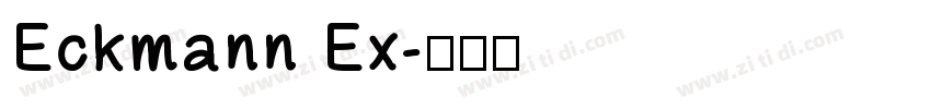 Eckmann Ex字体转换
